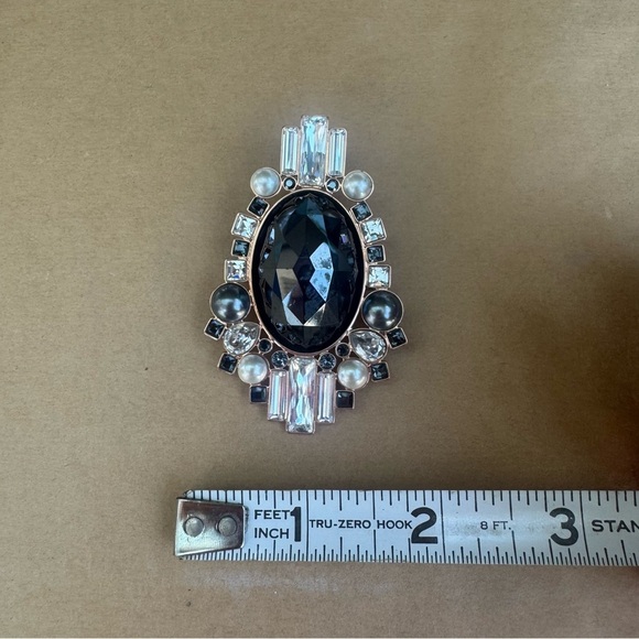 Swarovski Brooch Crystal Black Stone - Picture 4 of 5